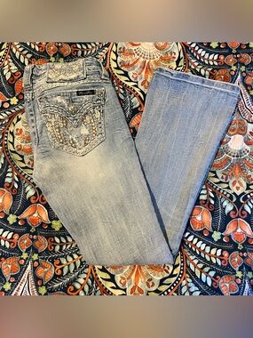Y2K Light wash Miss Me Lowrise Bootcut Jeans
